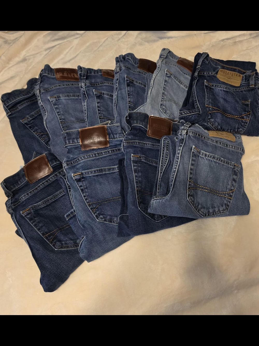 26x28 Hollister Assorted Blue Denim Jeans - Multiple Washes